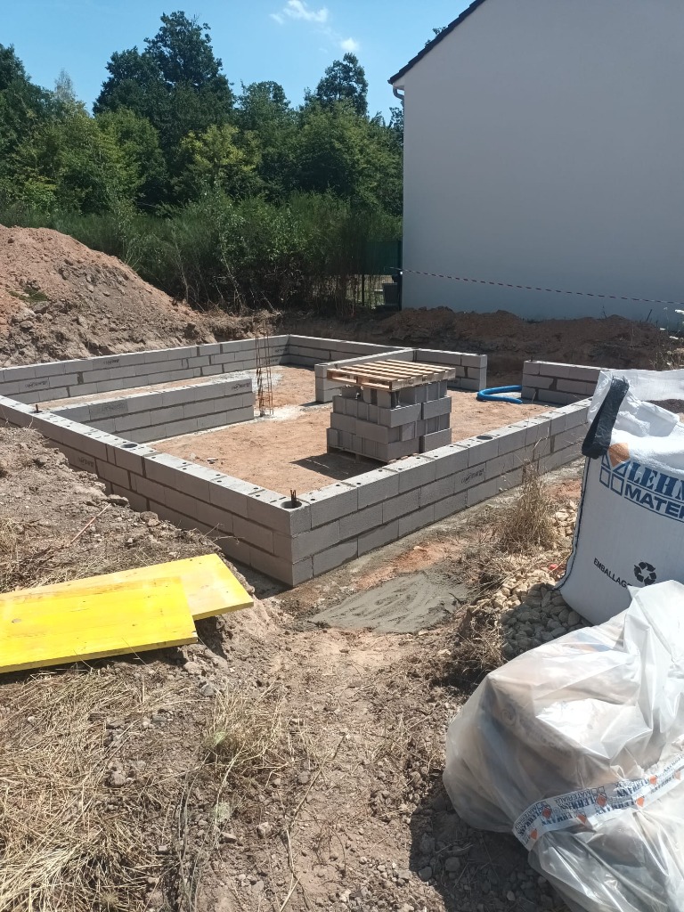 Travaux de fondations